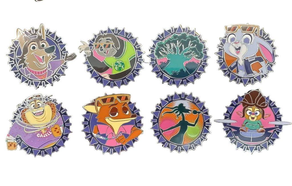 Paquetes de pines misteriosos de Zootopia de Disney Parks