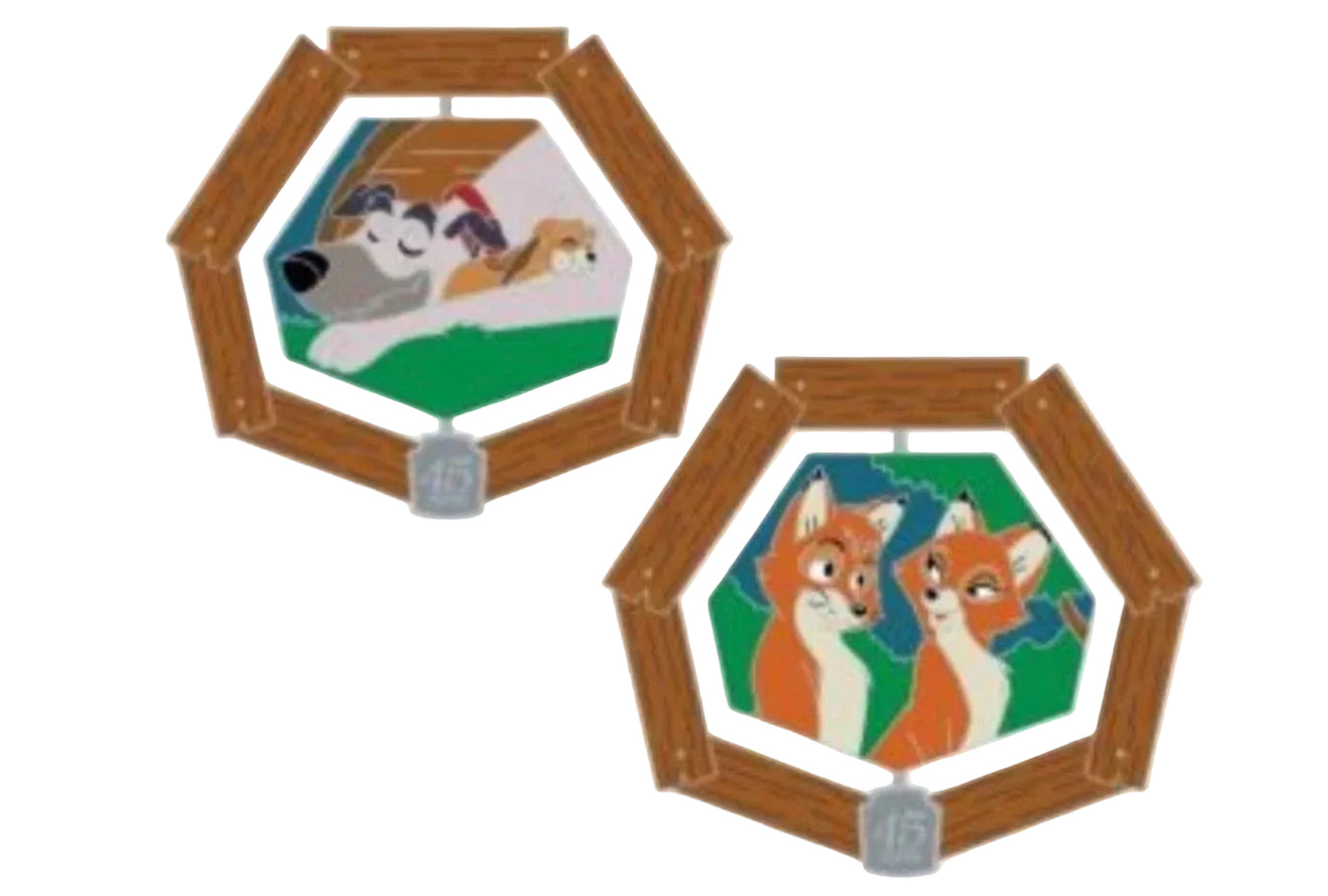 Disney The Fox and the Hound 45th Anniversary Spinner Pin Limited Release 2026