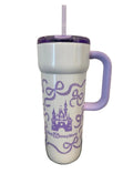 Disney Parks Starbucks WDW Purple Bow Ribbons Castle Hot & Cold Tumbler NWT 2026
