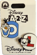 Disney A-2-Z Series Olaf & Lucky O & L LE 1250 Pin Set