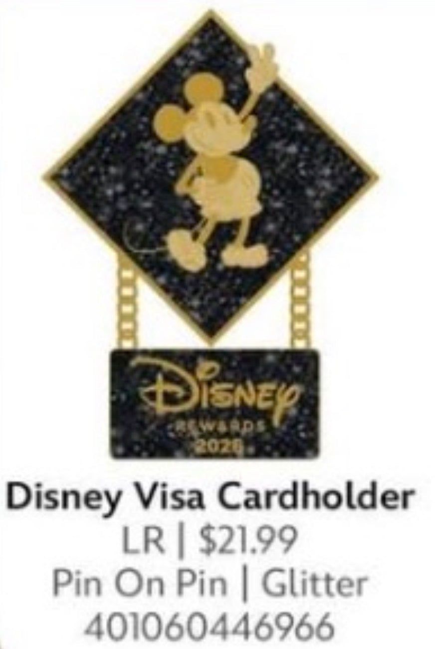Disney Mickey Mouse Visa Rewards Dangler Pin Limited Release 2026