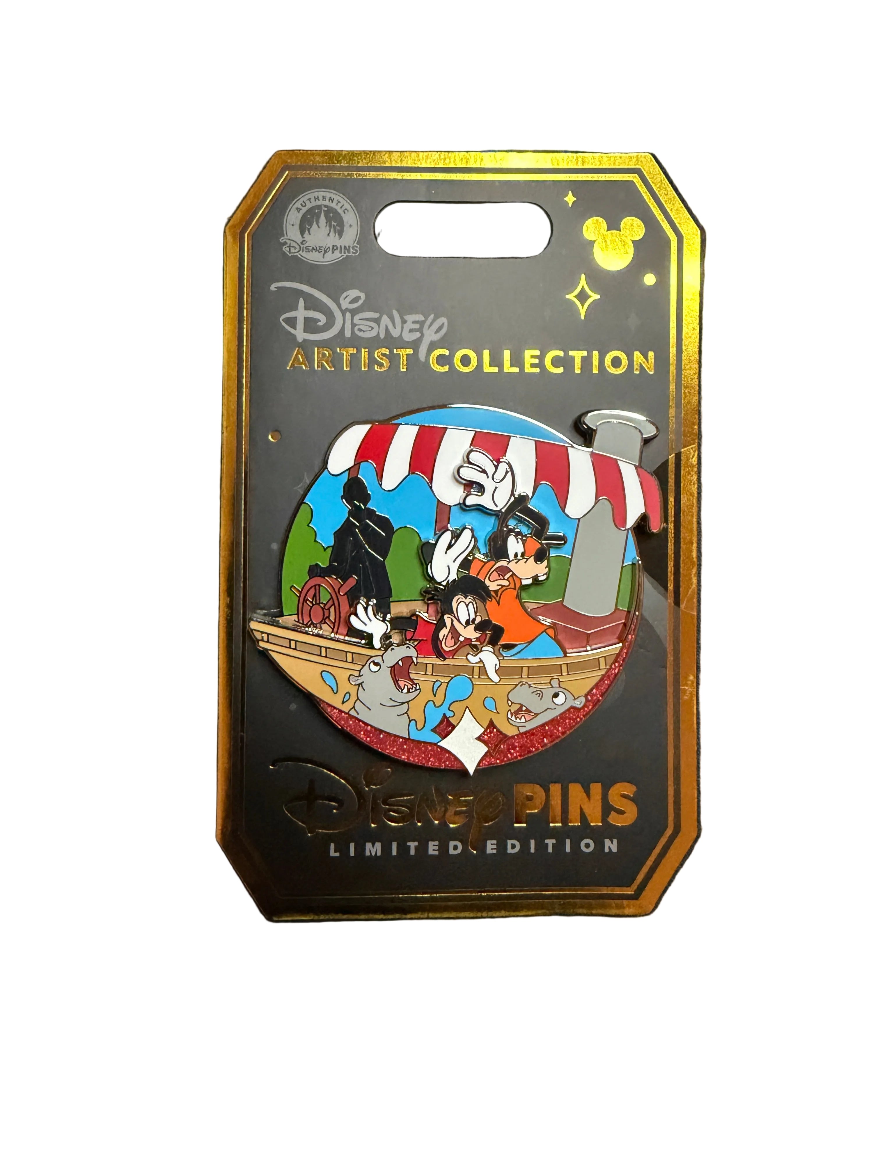 Disney Artist Collection Goofy & Max on Jungle Cruise Limited Edition Pin