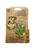 Disney Daring Detectives Runaway Railway Mickey Cowboy Cactus LE 2-Pin Set
