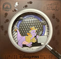 Limited edition Disney pin with a character design on a brown card.