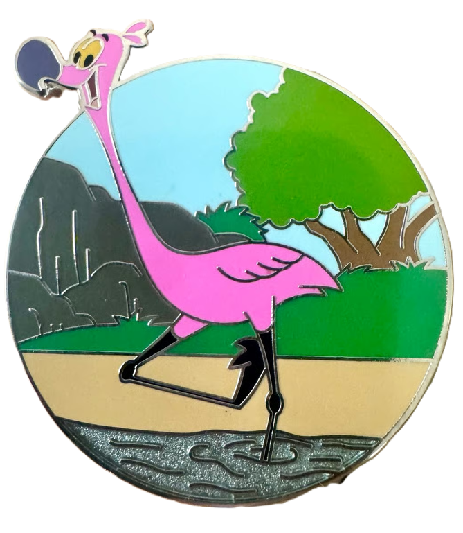 Disney Daring Detectives Kilimanjaro Safari Alice in Wonderland Flamingo LE 2-Pin Set