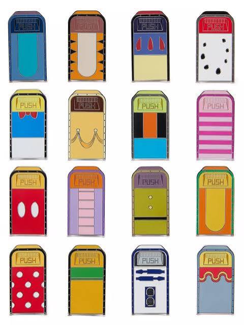 Disney Parks Character Trash Bins Mystery Pin Pouch
