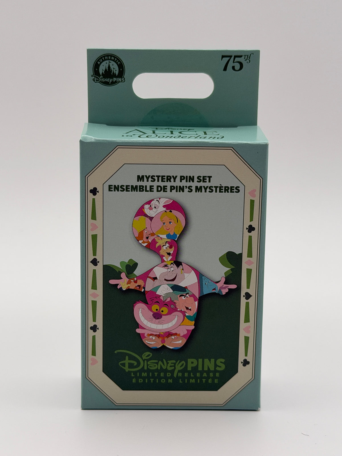 Disney Alice in Wonderland 75th Anniversary Cheshire Cat Mystery Puzzle Pin Pack – Limited Release