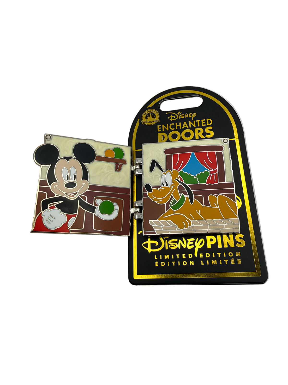 Disney Enchanted Doors Mickey Mouse and Pluto LE 3400 Hinged Pin