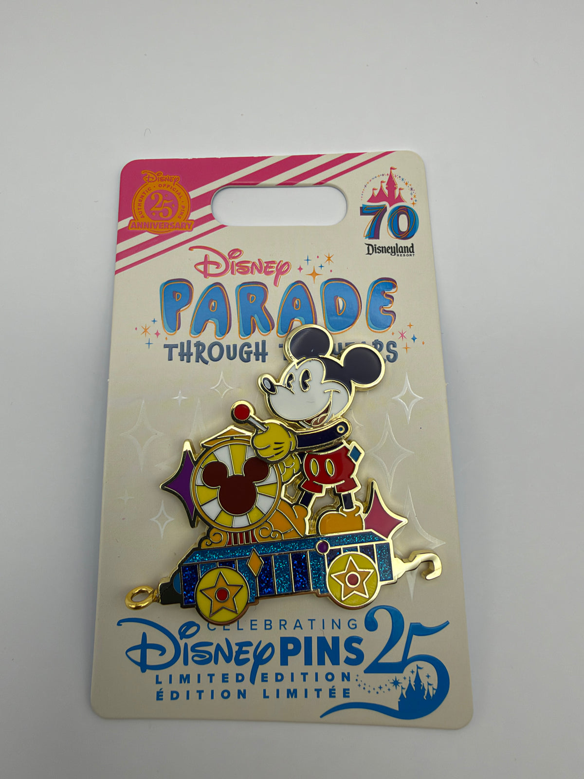 Disneyland 70th Anniversary Parade Through the Years Mickey Mouse LE 2000 Pin