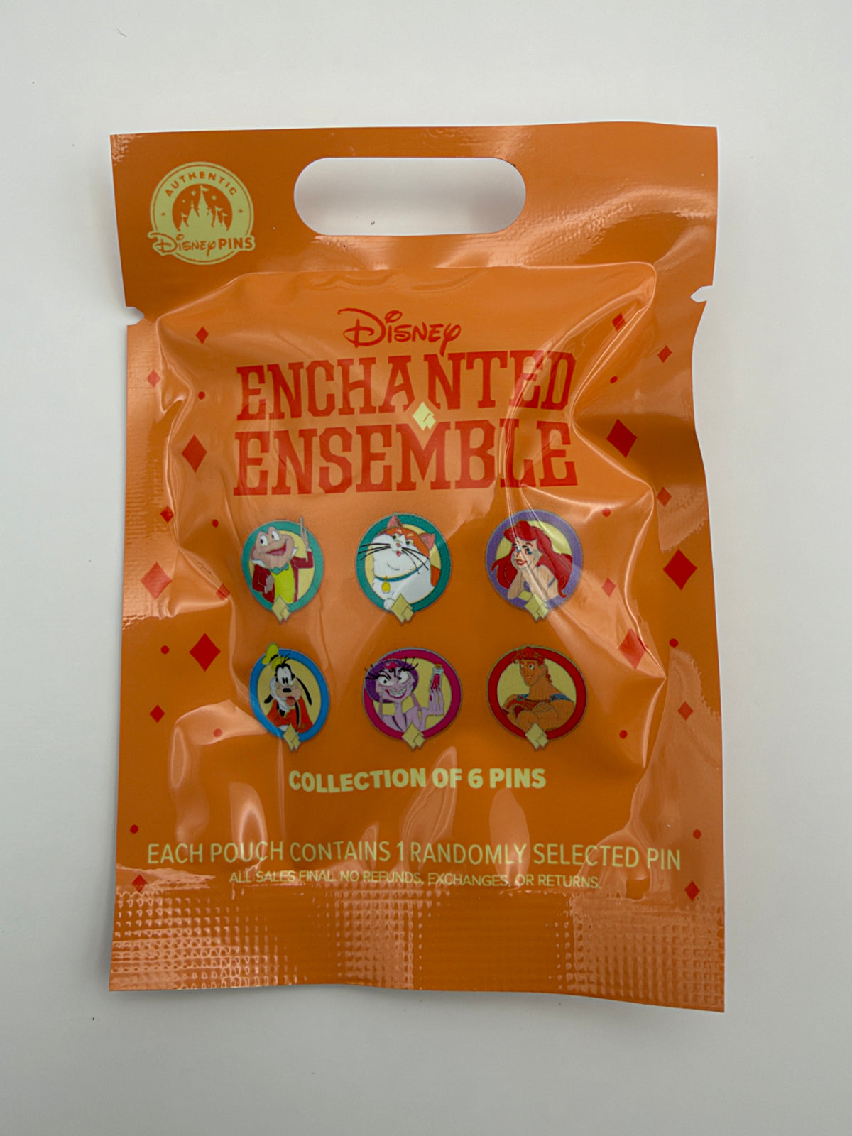 Disney Enchanted Ensemble Orange Mystery Pin Set