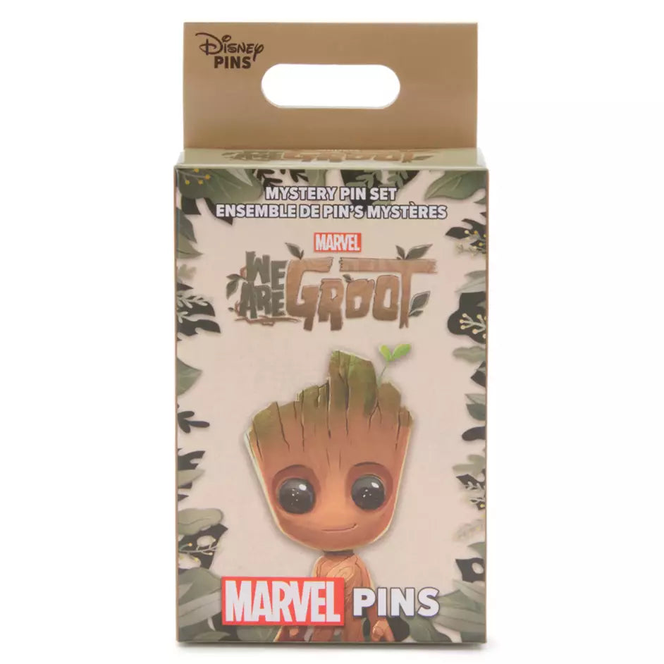 Paquetes de pines sorpresa de Groot de Marvel de Disney Parks