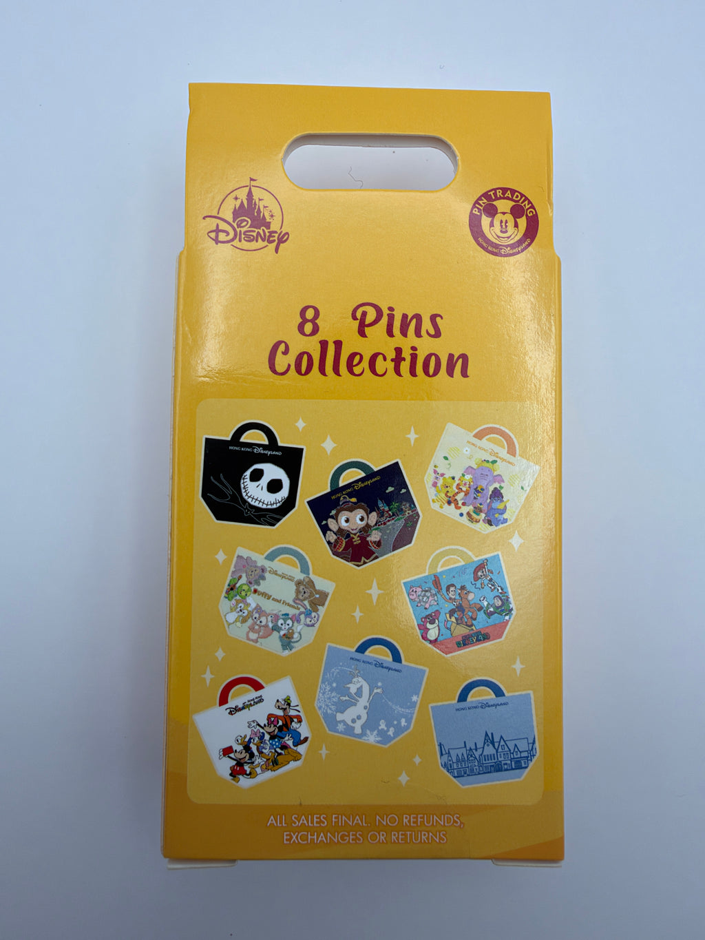 Hong Kong Disneyland Disney Shopping Tote Bags Mystery Pin Box