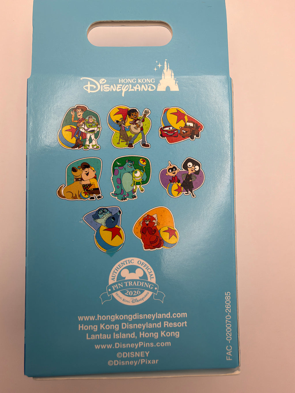 Hong Kong Disneyland Pixar Summer Fest Mystery Pin Box