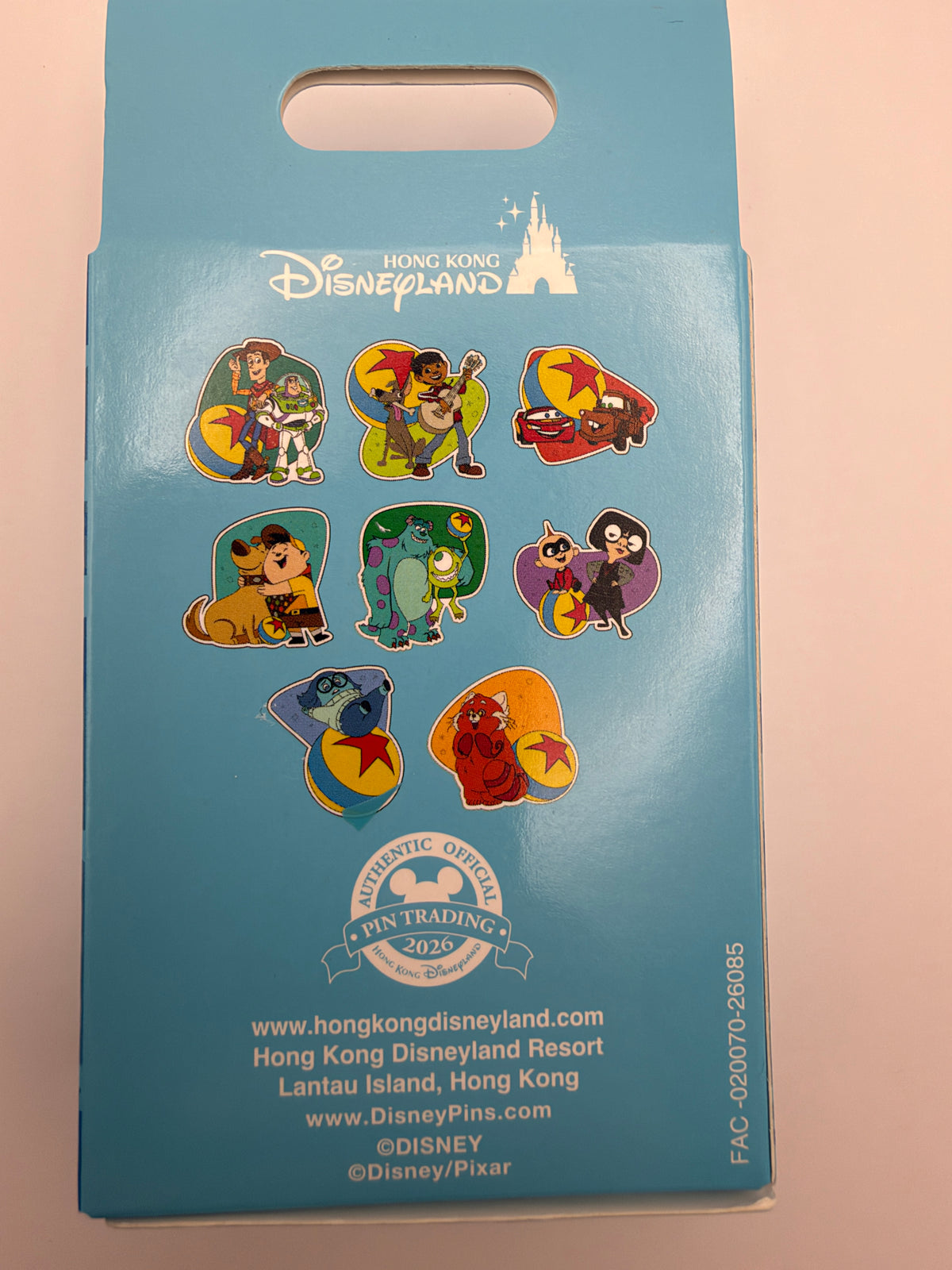 Hong Kong Disneyland Pixar Summer Fest Mystery Pin Box