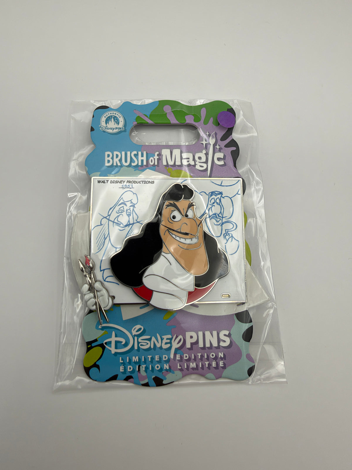 Disney Brush of Magic Captain Hook LE 3750 Pin