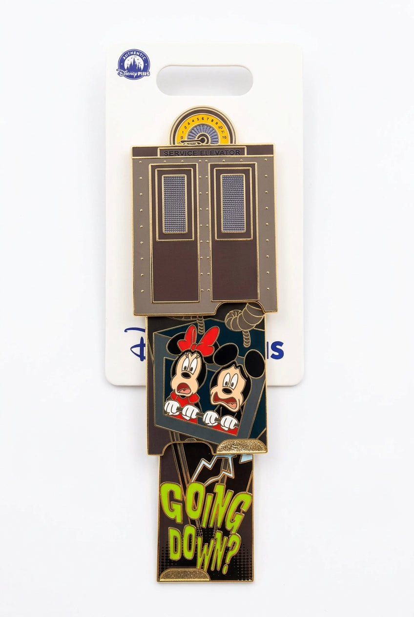 Disney Parks Hollywood Studios Tower of Terror Mickey & Minnie Mouse OE Pin