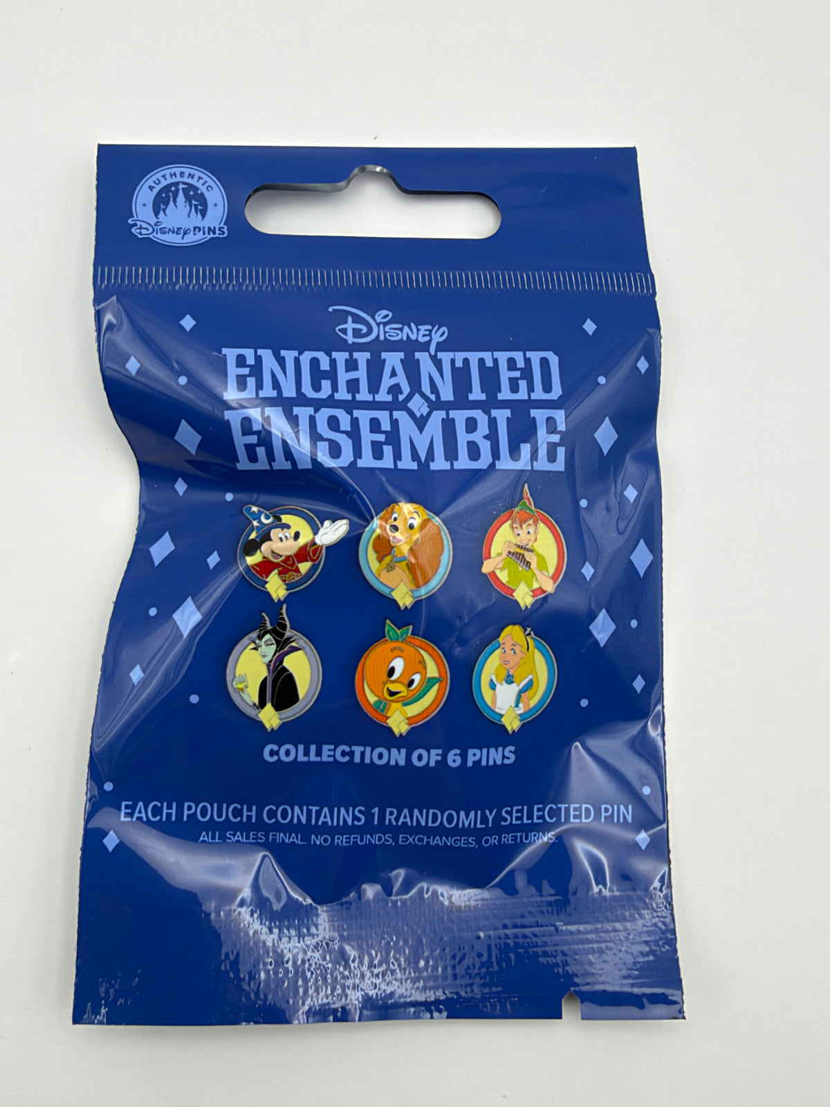 Disney Enchanted Ensemble Dark Blue Mystery Pin Set