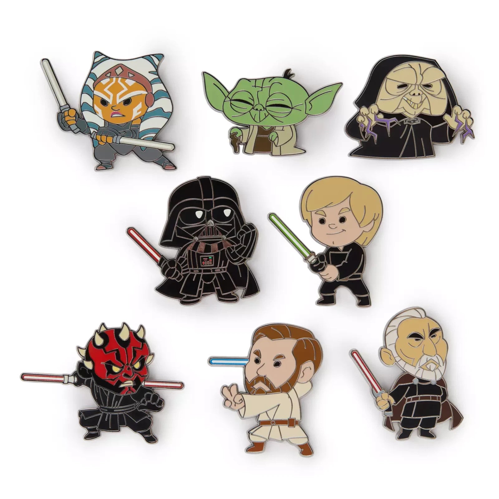 Disney Parks Star Wars Light Side vs Dark Side Mystery Pin Pack